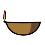 Diya Lamp SVG Icon